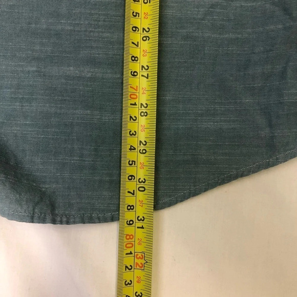 Cariloha Cotton/Bamboo Light Blue-Green Short Sleeve Shirt 2XL - Picture 7 of 8